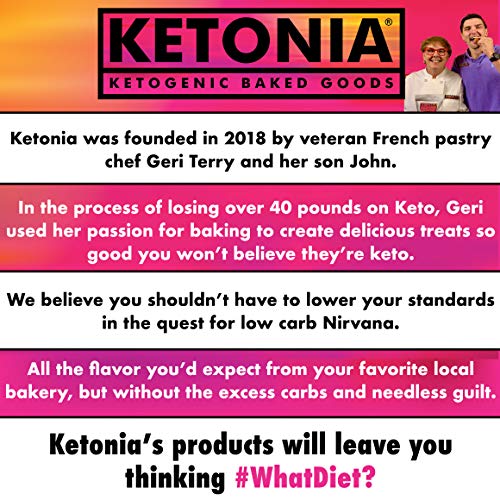 Ketonia Keto Coconut Macaroons - 16 Hand Made Macaroons - 1/2 Ne