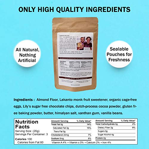 Keto Mini Cookies Double Chocolate - Keto Snack, Keto Food, Lo