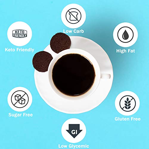 Keto Mini Cookies Double Chocolate - Keto Snack, Keto Food, Lo