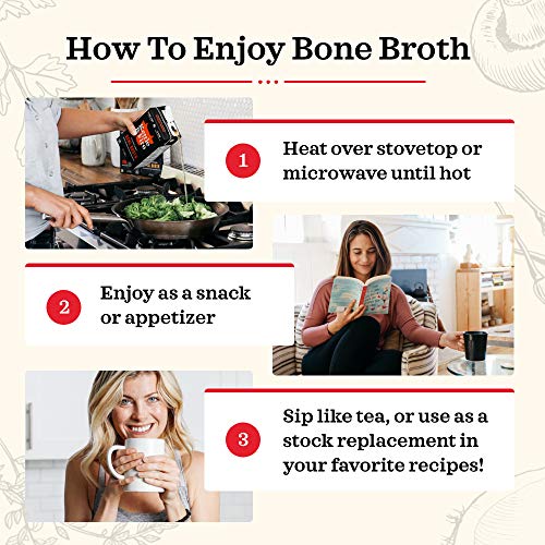 Beef Bone Broth Soup By Kettle And Fire, Pack Of 4, Keto Diet, P