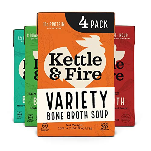 Kettle And Fire Beef And Chicken Beef Bone Broth Variety Pack, K