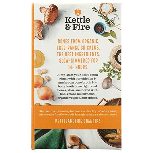 Kettle &Amp; Fire, Bone Broth Mushroom Chicken, 16.9 Fl Oz