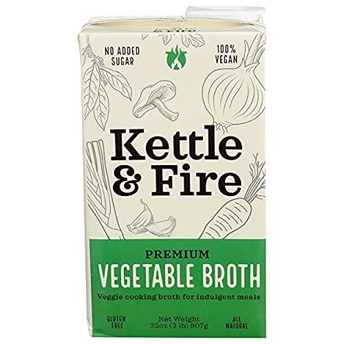 Kettle &Amp; Fire Organic Vegetable Broth, 32 Oz