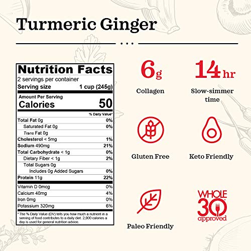 Turmeric Ginger Chicken Bone Broth By Kettle And Fire, Pack Of 3