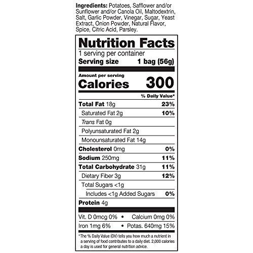 Kettle Brand Potato Chips, Dill Pickle, 2 Ounce Bag