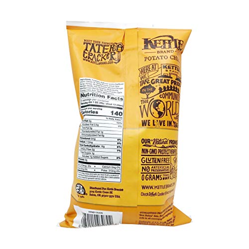Kettle Brand Potato Chips, Honey Dijon Kettle Chips, 5 Oz