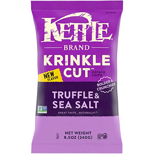 Kettle Brand Potato Chips, Krinkle Cut Truffle And Sea Salt Kett Kettle Brand Potato Chips, Krinkle Cut Truffle And Sea Salt Kett