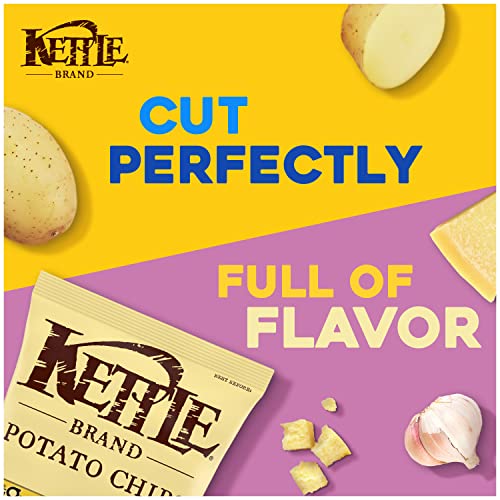 Kettle Brand Potato Chips, Parmesan Garlic Kettle Chips, 8.5 Oun