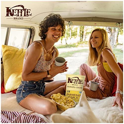 Kettle Brand Potato Chips, Parmesan Garlic Kettle Chips, 8.5 Oun