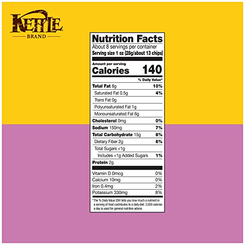 Kettle Brand Potato Chips, Parmesan Garlic Kettle Chips, 8.5 Oun