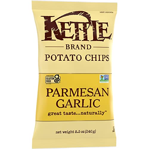 Kettle Brand Potato Chips, Parmesan Garlic Kettle Chips, 8.5 Oun