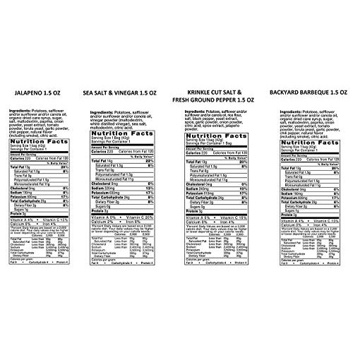 Kettle Brand Potato Chips Variety Pack, Sea Salt &Amp; Vinegar, Krin