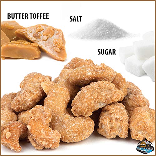 Kettle Creek Snacks Butter Toffee Roasted Cashews Non Gmo 2 Lb Bag