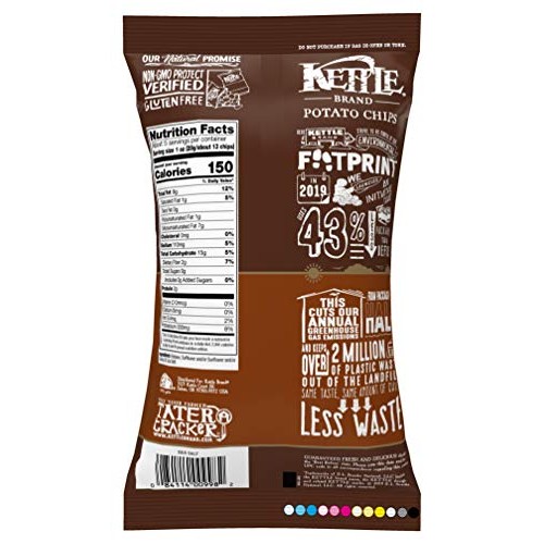 Kettle Brand Natural Gourmet Potato Chips With Sea Salt, 5 Oz