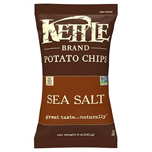 Kettle Brand Natural Gourmet Potato Chips With Sea Salt, 5 Oz