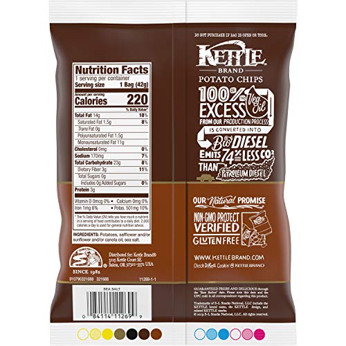 Kettle Brand Potato Chips Sea Salt