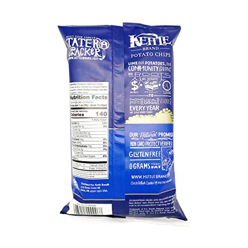 Kettle Brand Potato Chips, Sea Salt &Amp; Vinegar, 5 Oz