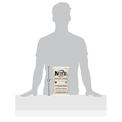 Kettle Brand Potato Chips, Unsalted, 5 Ounce Bags Pack Of 15