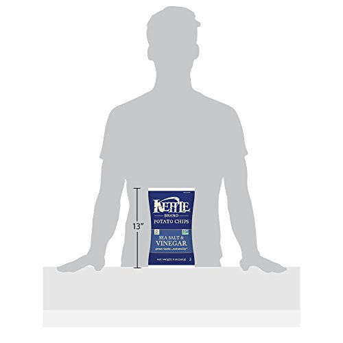 Kettle Brand Potato Chips, Sea Salt And Vinegar, 5-Ounce Bags P