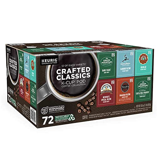 Keurig Crafted Classics Coffee K-Cups Pods 6 Variety Collection