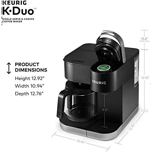 Keurig K-Duo Coffee Maker, Single Serve and 12-Cup Carafe Drip C...