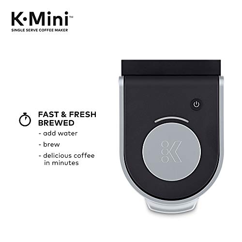 Keurig K-Mini Coffee Maker, Black With Coffee Lovers 40 Count V
