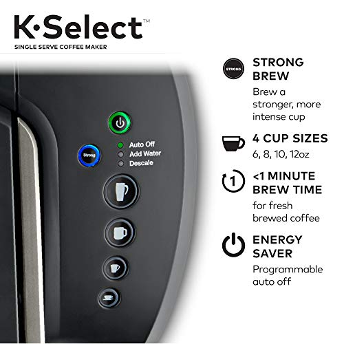 Keurig K-Select Coffee Maker, Single Serve K-Cup Pod Coffee Brew