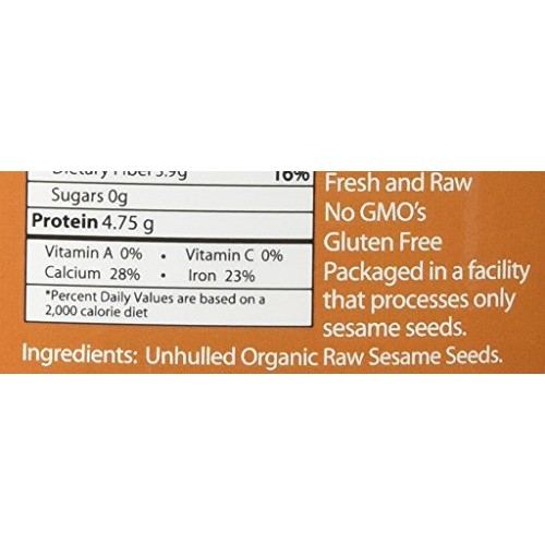 Kevala Organic Raw Sesame Seeds 4Lbs White