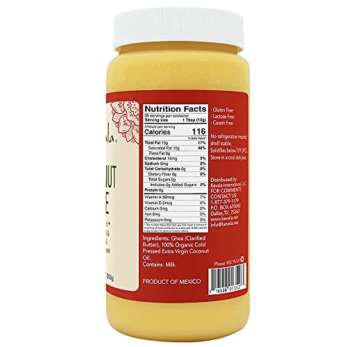 Kevala Coconut Ghee 17.6 Oz 500G