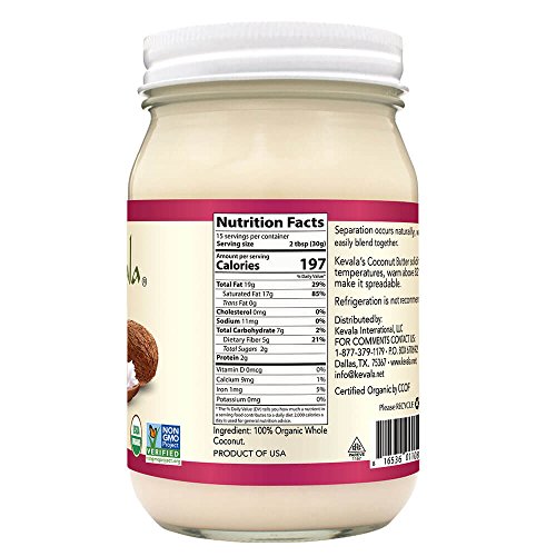 Kevala Organic Coconut Butter, 16 Ounce
