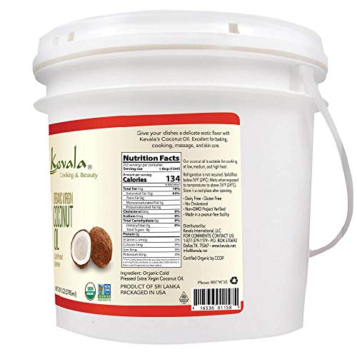 Kevala Organic Coconut Oil , 128 Fl Oz