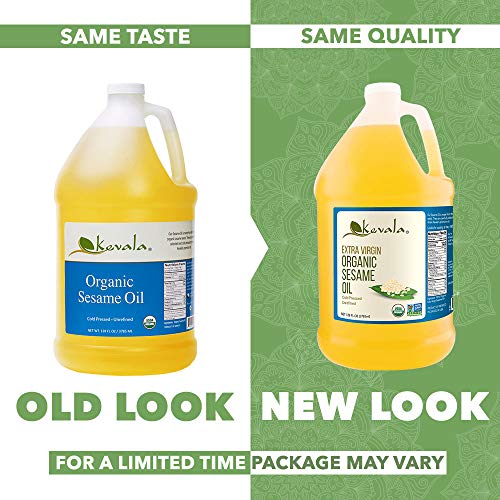 Kevala Organic Sesame Oil, 128 Fluid Ounce