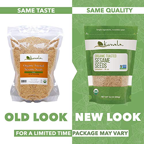 Kevala Organic Toasted Sesame Seeds 1Lb
