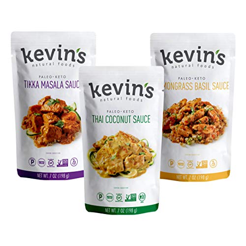 Kevins Natural Foods - Keto And Paleo Simmer Sauce Variety, Sti