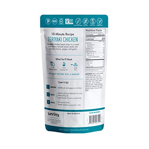 Kevins Natural Foods - Teriyaki Sauce, Keto And Paleo Simmer Sa