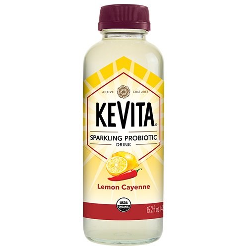 Kevita Lemon Cayenne Sparkling Probiotic, 15.2 Ounce Pack Of 6