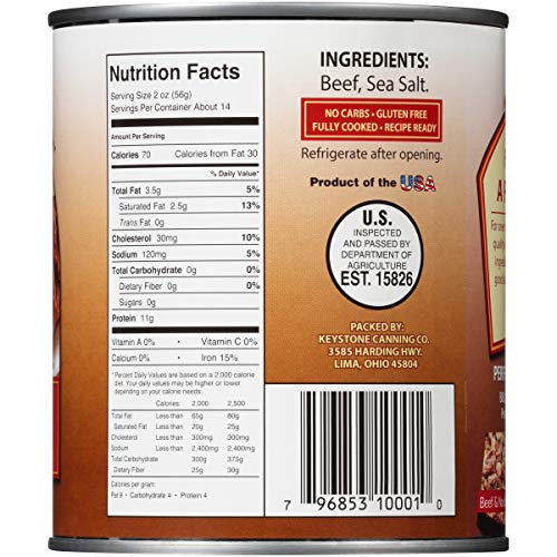 Keystone Meats All Natural Canned Turkey, 28 Ounce
