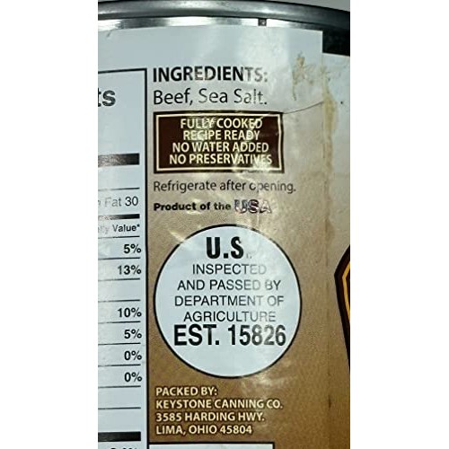 Keystone Meats All Natural Canned Beef, Ground, 14 Ounce Pack o... Keystone Meats All Natural Canned Beef, Ground, 14 Ounce Pack o...