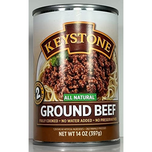 Keystone Meats All Natural Canned Beef, Ground, 14 Ounce Pack o... Keystone Meats All Natural Canned Beef, Ground, 14 Ounce Pack o...