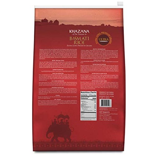 Khazana Premium Ultra Extra Long Basmati Rice - 4Lb Resealable Z
