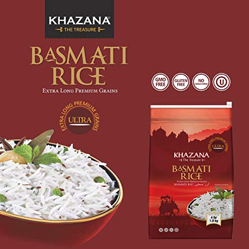 Khazana Premium Ultra Extra Long Basmati Rice - 4Lb Resealable Z