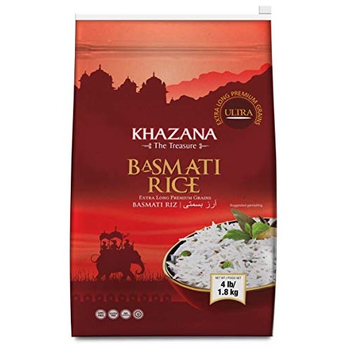 Khazana Premium Ultra Extra Long Basmati Rice - 4Lb Resealable Z