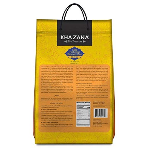 Khazana Premium Ultra Long Parboiled Basmati Rice - 10Lb Reseala