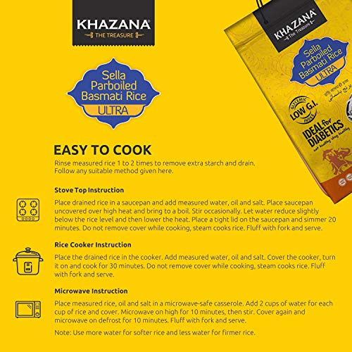 Khazana Premium Ultra Long Parboiled Basmati Rice - 10Lb Reseala