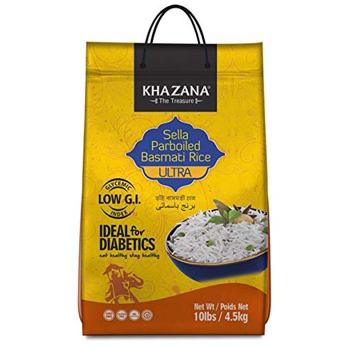 Khazana Premium Ultra Long Parboiled Basmati Rice - 10Lb Reseala