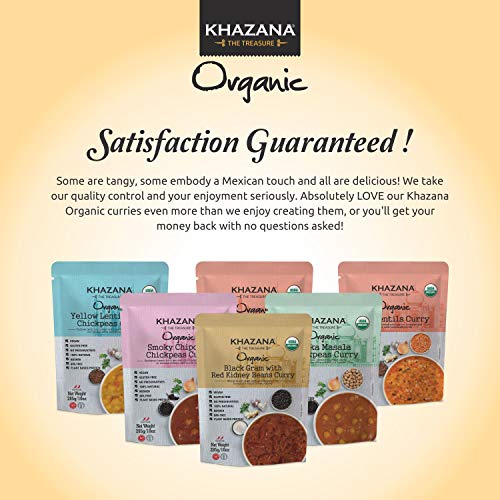 Vegan Organic Ready To Eat Indian Meals 6-Pack - Black Gram W/