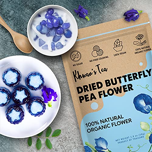 Pure Dried Butterfly Pea Flowers Blue Tea Clitoria Flower Herbal