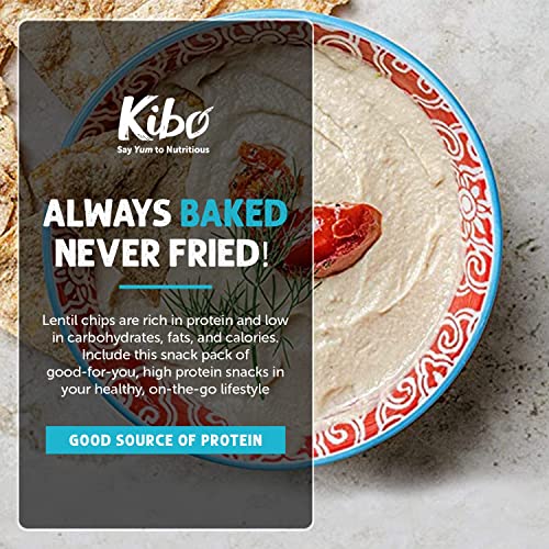 Kibo Chickpea Chips - High Protein/Fiber, Plant-Based, Cert. Glu...
