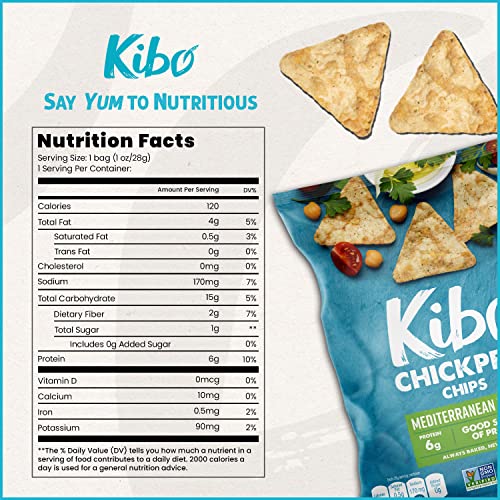Kibo Chickpea Chips - Gluten Free And Plant-Based, Non-Gmo, Kosh