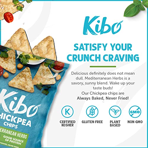 Kibo Chickpea Chips - Gluten Free And Plant-Based, Non-Gmo, Kosh
